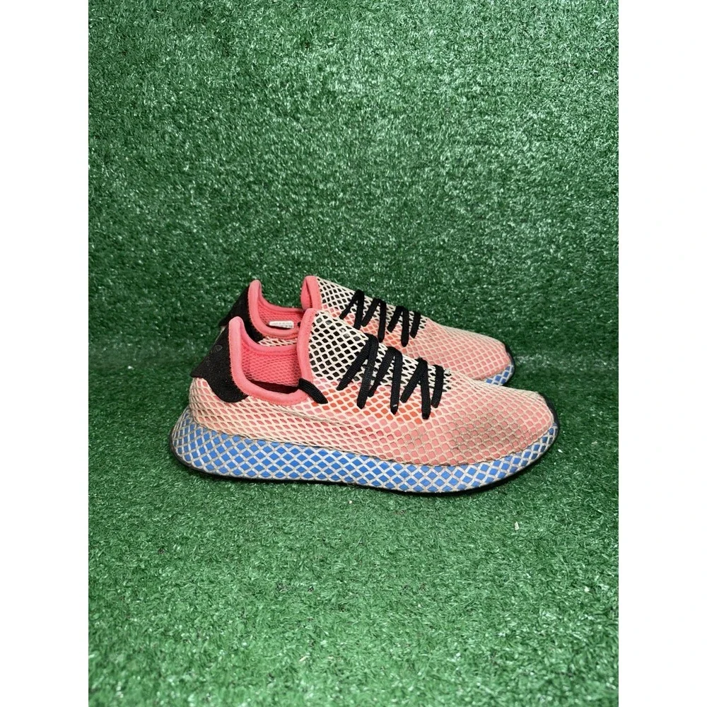 Adidas Men Size 11 Deerupt Multicolor Mesh Knit Running‎ Shoes Athletic Sneakers